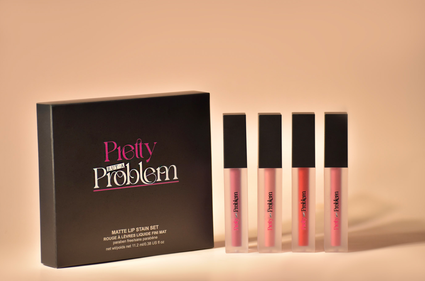 PROBLEMATIC SET (4 MATTE LIP SATINS)