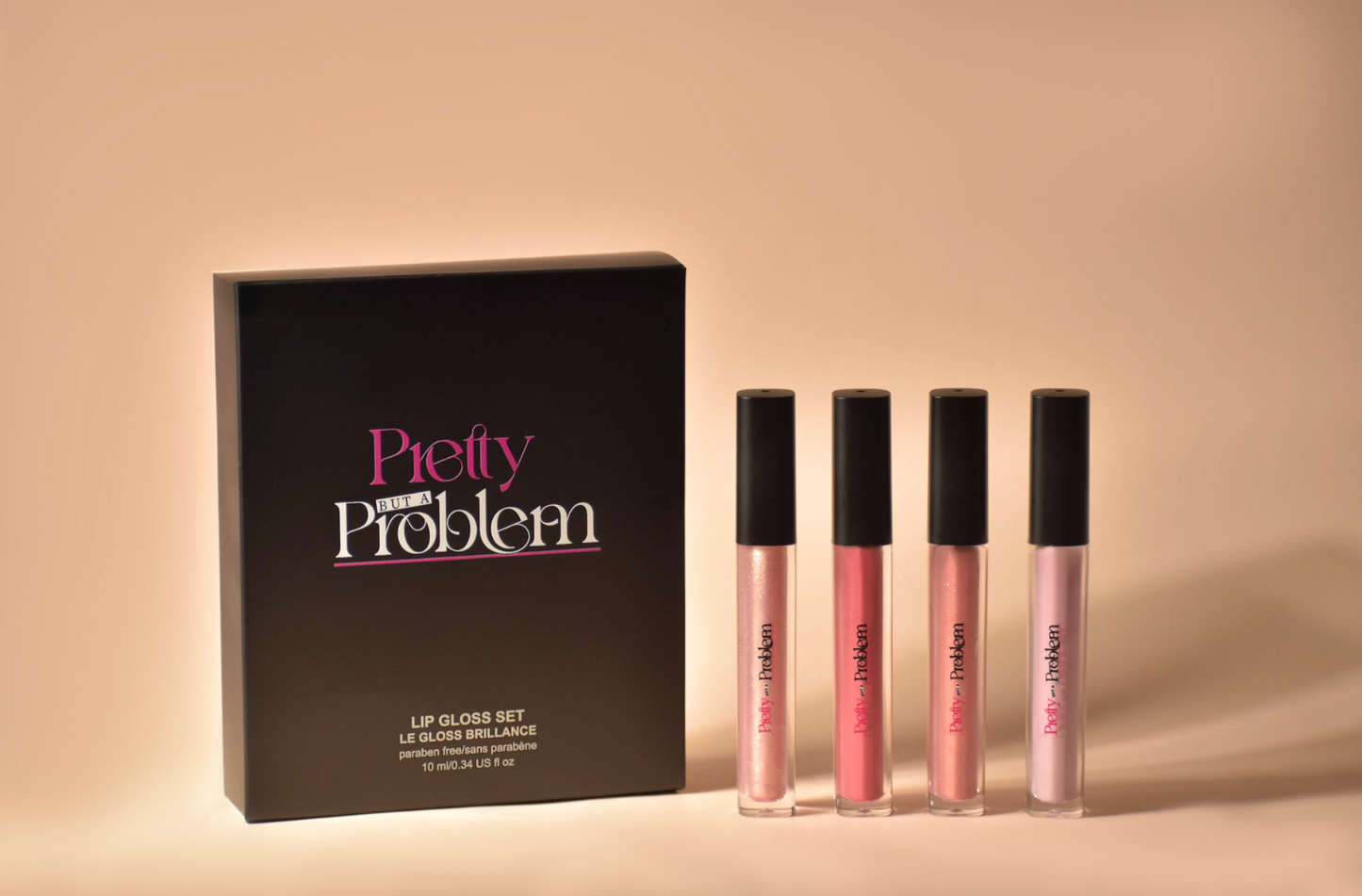 PRETTY BUT A PROBLEM LIP GLOSS SET (4 LIP GLOSSES)